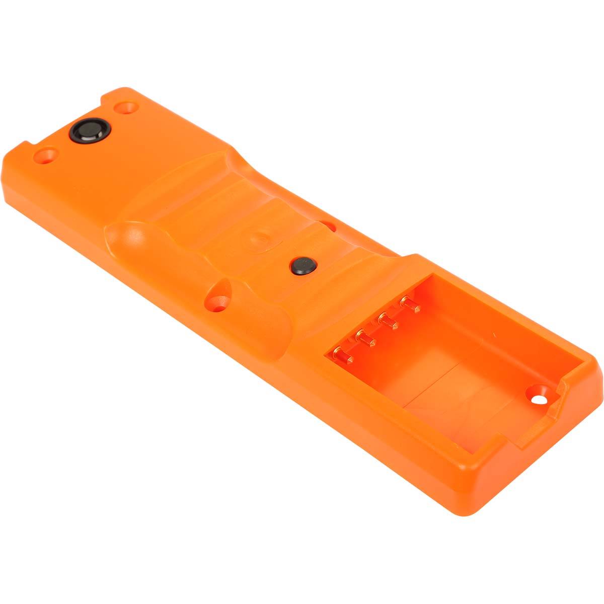 Sendergehäuse Unterteil micron 4, 5 iLOG, 6, 7, orange, für BA223___ IR Fenster mit Loch für Hidden-Switch und Verdrahtung