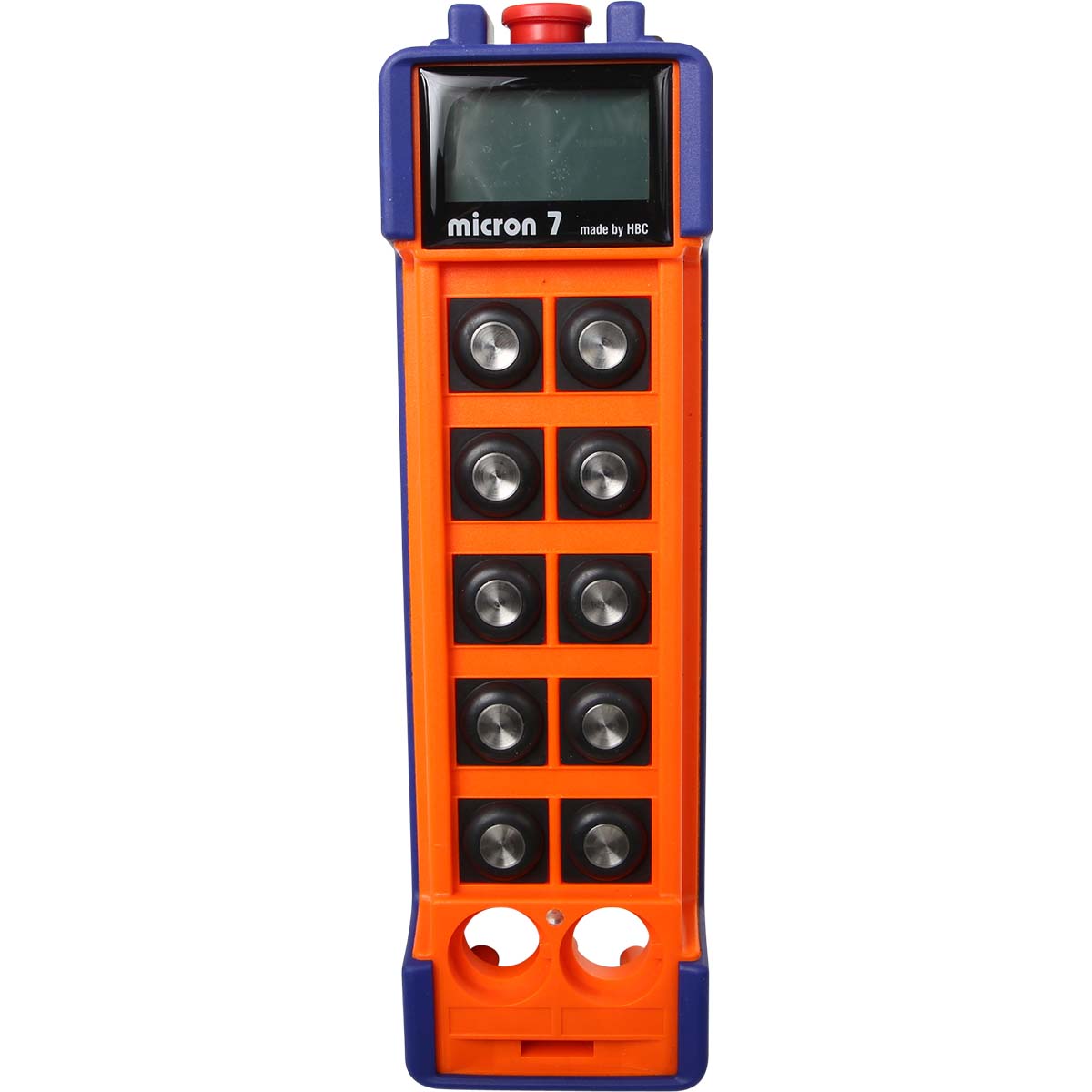 Sendergehäuse Oberteil micron 7, orange mit Schlagschutz, inkl. Display, Stop-Schalter und Betätiger Sendergehäuse Oberteil micron 7, orange mit Schlagschutz, inkl. Display, Stop-Schalter und Betätiger