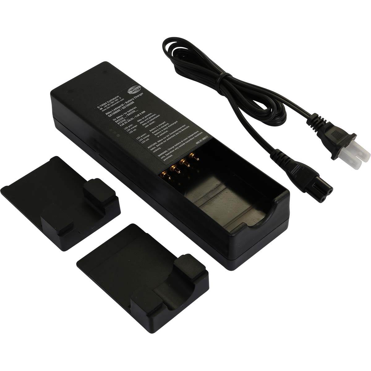 Ladegerät QA109600 inkl. Anschlusskabel US Ladegerät QA109600 inkl. Anschlusskabel US