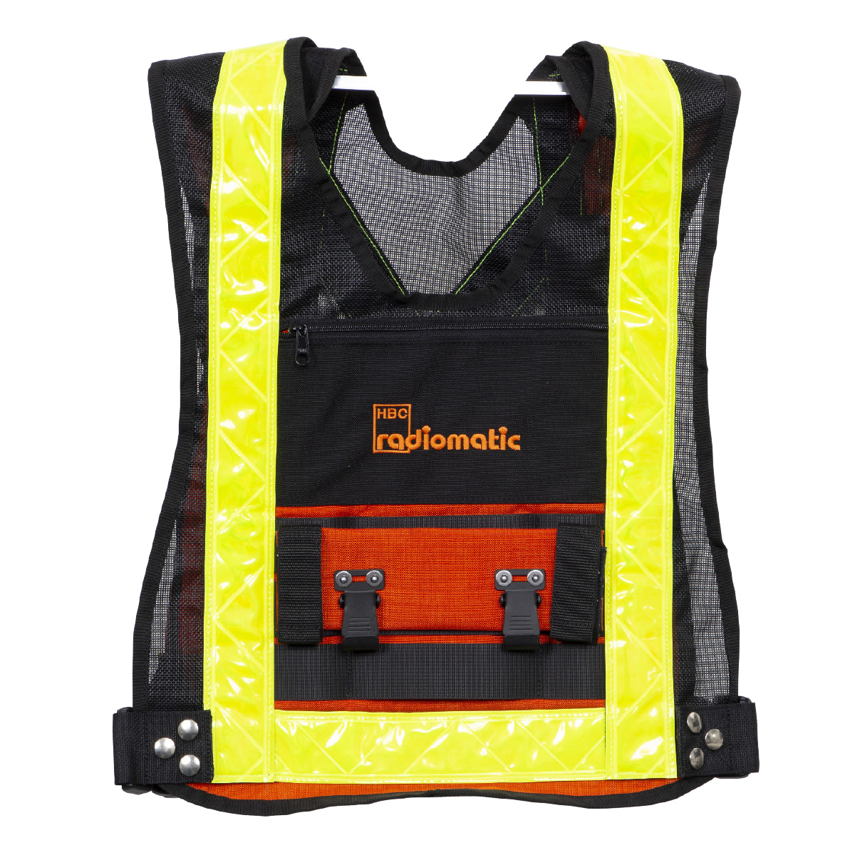 Harness with vest and reflective strips Harness with vest and reflective strips