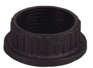 Kunststoffmutter, M16 x 1 mm, schwarz Kunststoffmutter, M16 x 1 mm, schwarz