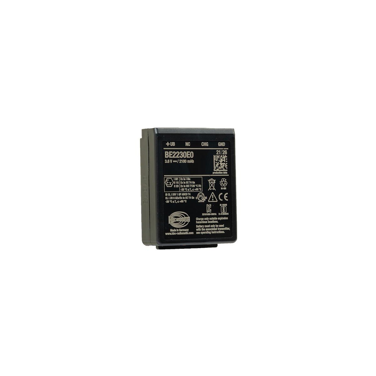 Ex-Akku, 3,6 V, 2100 mAh
