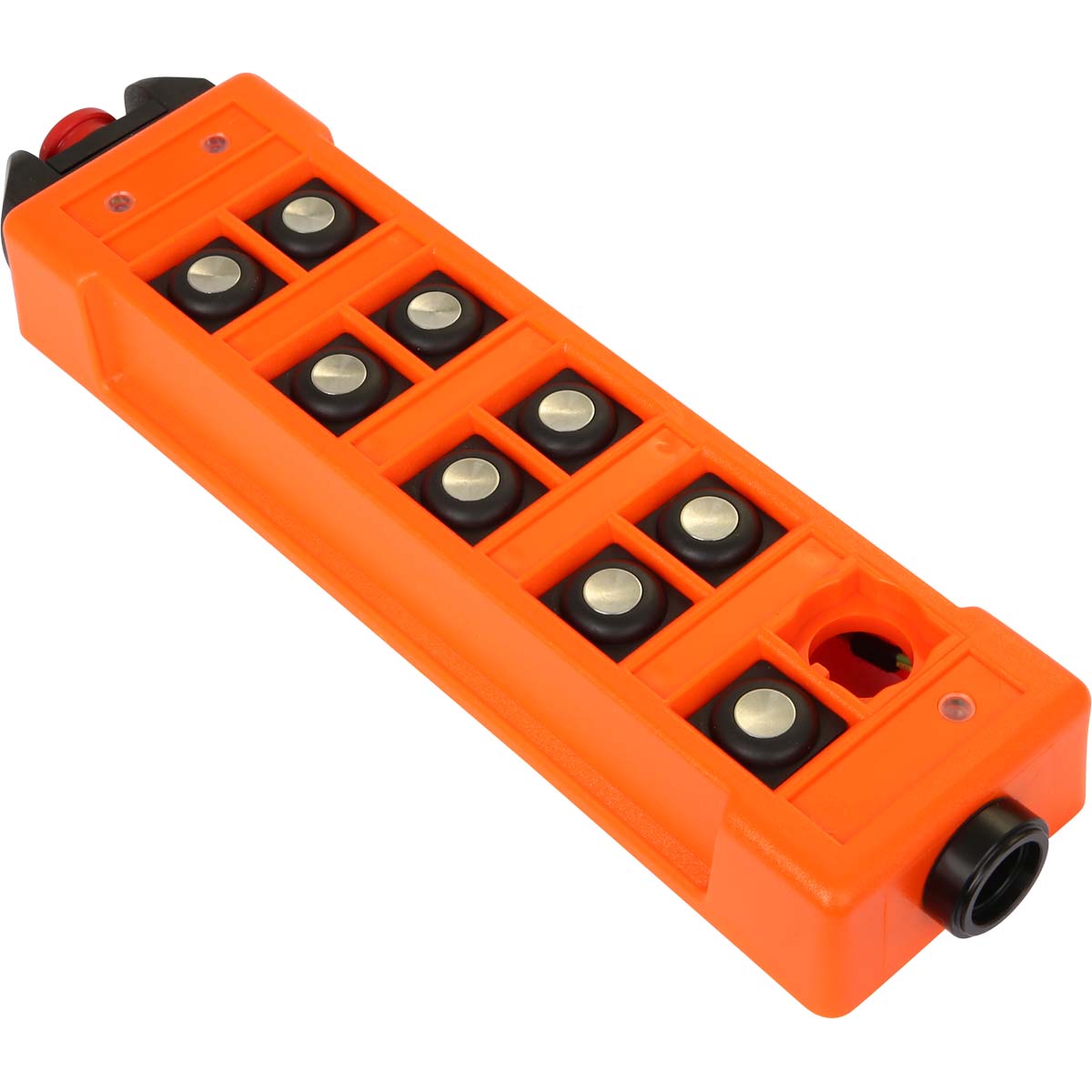 Sendergehäuse Oberteil micron 5, orange, für Dreh- schalter, mit 9 Betätiger, Stop-Schalter, radiomatic<sup>®</sup> iON