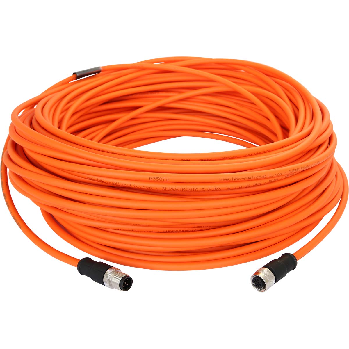 Kabeloptionskabel CAN 5-pol., 50m, CAN-Verlängerungskabel, Stecker / Buchse, orange Kabeloptionskabel CAN 5-pol., 50m, CAN-Verlängerungskabel, Stecker / Buchse, orange